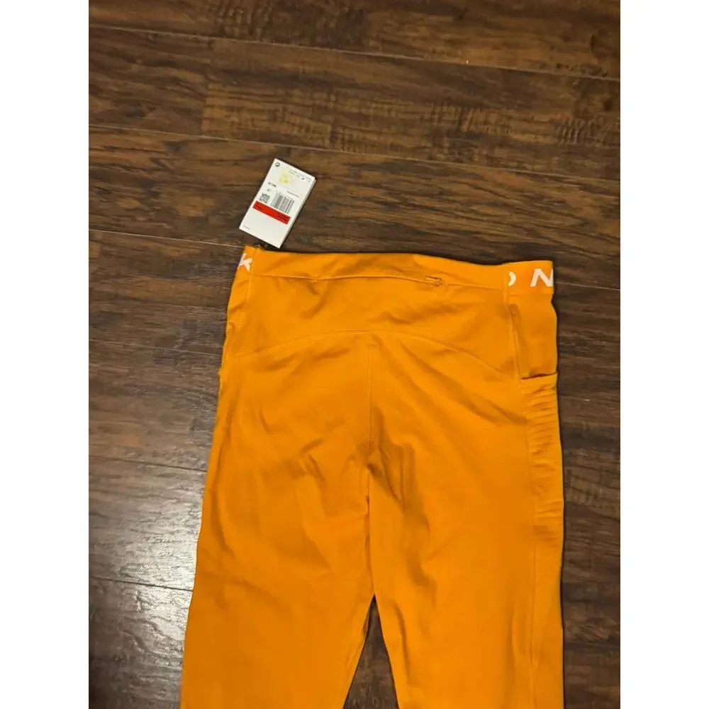 Nike Pro Women's Leggings Size L Light Curry High Waist Full Length Training